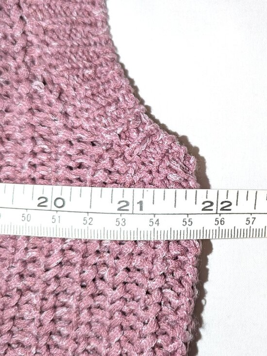 Old Navy | Lightweight Shaker Stitch Pink Short Sleeve Sweater | Size Medium - Picture 10 of 11